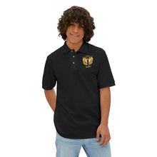 Load image into Gallery viewer, Men's Piqué Polo - Emblem - Warrant Officer - CW4 - Retired