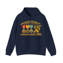 Load image into Gallery viewer, Hoodie – Army - Vietnam Vet - w Medals - VN - 1st Cav Division - 3D - Enhanced