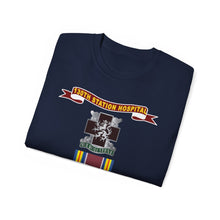 Load image into Gallery viewer, Unisex Ultra Cotton Tee - Army - 130th Station Hospital, Abilene, Texas - Ribbon - DUI w SVC WWII X 300
