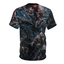 Load image into Gallery viewer, Shark Feeding Frenzy Tribute Tee — All-Over Print