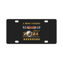 Load image into Gallery viewer, Total Eclipse - 2024 - I was There w Yellow Outline - ARKANSAS Classic License Plate