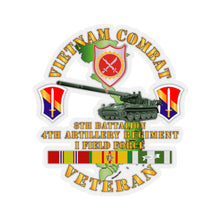 Load image into Gallery viewer, Kiss-Cut Stickers - Vietnam Combat Vet - 8th Bn 4th Artillery - I Field Force w M107