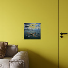 Load image into Gallery viewer, Acrylic Wall Art Panel - British and German aircraft during the Battle of Britain