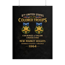 Load image into Gallery viewer, Rolled Posters - 5th USCT at New Market Heights - Shirt - Back
