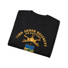 Load image into Gallery viewer, Unisex Ultra Cotton Tee - 4th Battalion 73rd Armor Regiment - Veteran W DUI wo At War - Br X 300