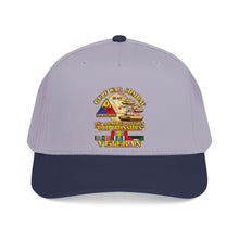 Load image into Gallery viewer, Mid Profile Baseball Cap - Army - Gulf War Combat - 1st Armored Divi - Old Ironsides - Veteran - Map w GULF SVC - 3D - Enhanced