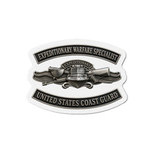 Load image into Gallery viewer, Die-Cut Magnet - USCG - Expeditionary Warfare Specialist w txt - 3D - Enhanced