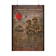 Load image into Gallery viewer, Rolled Posters - 5th Infantry Division - Vietnam War 1st Brigade in Quang Tri