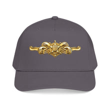 Load image into Gallery viewer, Mid Profile Baseball Cap - USCG - Cutterman - Officer wo txt - 3D - Enhanced