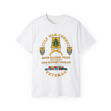 Load image into Gallery viewer, Unisex Ultra Cotton Tee - Army - Gulf War Combat Vet - 800th Military Police Brigade - Patch, 22nd Support Command Patch, Gulf War