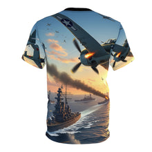 Load image into Gallery viewer, Unisex Tee - AOP - WWII Battle of Midway