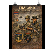 Load image into Gallery viewer, Matte Poster - Thailand's war heroes Cobras and Panthers