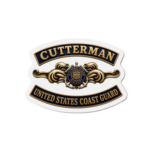 Load image into Gallery viewer, Die-Cut Magnet - USCG - Cutterman - Auxiliary w txt - 3D - Enhanced