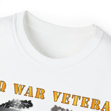 Load image into Gallery viewer, Unisex Ultra Cotton Tee - Army - Iraq War Veteran - Combat Action Badge w CAB IRAQ SVC