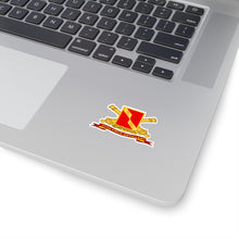 Load image into Gallery viewer, Kiss-Cut Stickers - Army - 27th Field Artillery w Br - Ribbon