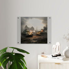 Load image into Gallery viewer, Acrylic Wall Art Panel - M10 Wolverine battles German Panzer Tank WWII