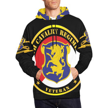 Load image into Gallery viewer, Men's All Over Print Hoodie (USA Size) (Model H13) - Army - 6th Cavalry Regiment w Br - Ribbon
