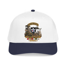 Load image into Gallery viewer, Mid Profile Baseball Cap - Army - 2nd Infantry Division w Br - Ribbon COLD WAR Vet Tab - Korea - 3D - Enhanced