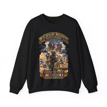 Load image into Gallery viewer, Crewneck Sweatshirt - Army - Todays Buffalo Soldiers in Iraq - OIF - Cavalrymen at War w IRAQ SVC - 3D - Enhanced