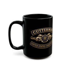 Load image into Gallery viewer, Black Mug (15oz) - USCG - Cutterman - Auxiliary w txt - 3D - Enhanced