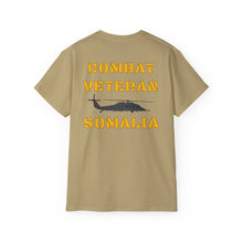 Load image into Gallery viewer, Unisex Ultra Cotton Tee - Combat Veteran Somalia - UH-60 Black Hawk