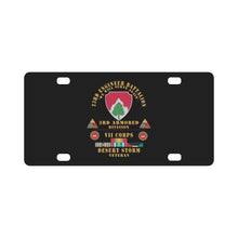 Load image into Gallery viewer, Army - 23rd Engineer Bn - 3rd Armored Div - VII Corps - Desert Storm Veteran X 300 Classic License Plate