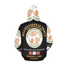 Load image into Gallery viewer, Men's All Over Print Hoodie (USA Size) (Model H13) - MFO - North Camp - Egypt - Army Peacekeeping