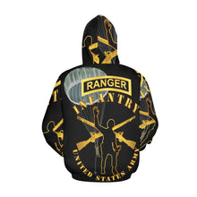 Load image into Gallery viewer, Men's All Over Print Hoodie (USA Size) (Model H13) - Infantry - Follow Me - Ranger Tab - Paratrooper