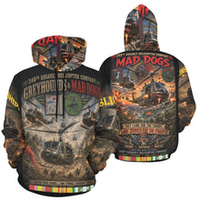 Load image into Gallery viewer, 240th Assault Helicopter Company - Greyhounds and Mad Dogs at War Men's All Over Print Hoodie (USA Size)