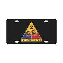 Load image into Gallery viewer, DUI - 2nd Armored Division X 300 Classic License Plate