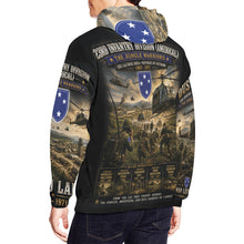 Load image into Gallery viewer, AOP Hoodie - 23rd Infantry Division Americal Vietnam - Jungle Warriors - ChuLai Basecamp Men's All Over Print Hoodie (USA Size) (Copy)