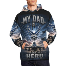 Load image into Gallery viewer, AOP Hoodie - A hero in the skies Men's All Over Print Hoodie (USA Size)
