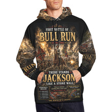 Load image into Gallery viewer, First Battle of Bull Run — The Birth of a Legend - Stonewall Jackson Men's All Over Print Hoodie (USA Size) (Model H13)
