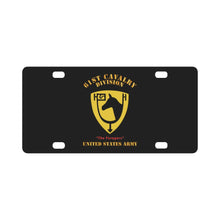 Load image into Gallery viewer, Army - SSI - 61st Cavalry Division - The Foragers - US Army X 300 Classic License Plate