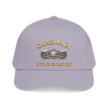 Load image into Gallery viewer, Mid Profile Baseball Cap - USCG - Coxswain w txt - Gold - 3D - Enhanced