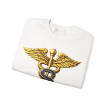 Load image into Gallery viewer, Crewneck Sweatshirt - Army Medical Specialist Corps Branch Insignia - 3D - Enhanced