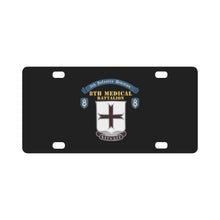 Load image into Gallery viewer, 8th Medical Battalion, 8th Infantry Division Scroll - DUI X 300 Classic License Plate