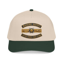 Load image into Gallery viewer, Mid Profile Baseball Cap - USCG - Marine Safety - Auxiliary w txt - 3D - Enhanced