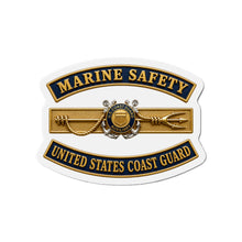 Load image into Gallery viewer, Die-Cut Magnet - USCG - Marine Safety - Auxiliary w txt - 3D - Enhanced