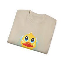 Load image into Gallery viewer, Unisex Ultra Cotton Tee - Yellow Rubber Duck - Front with Water - First Sergeant
