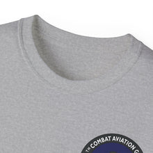 Load image into Gallery viewer, Unisex Ultra Cotton Tee - Vietnam Combat Aviation Vet w Air Crew Badges - 12th Combat Aviation Group - Black Jack No2 - Sgt Howard Meyers - 1968-1969 SVC X 300