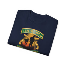 Load image into Gallery viewer, Unisex Ultra Cotton Tee - Army - Sentry Dog - 212th Military Police Company - Dog Fire w Br - Ribbon Vietnam War Veteran w VN SVC X 300