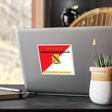Load image into Gallery viewer, Kiss-Cut Vinyl Decals - Army - 4th Squadron, 14th Cavalry Regiment - Welcome to COP Rawah X 300
