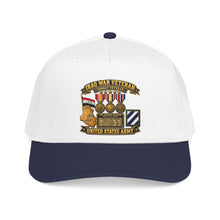 Load image into Gallery viewer, Mid Profile Baseball Cap - Army - Iraq War Veteran - Ribbon Bar - Map - SSI - 3rd Infantry Division - 3D - Enhanced