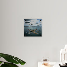 Load image into Gallery viewer, Acrylic Wall Art Panel - British and German aircraft during the Battle of Britain