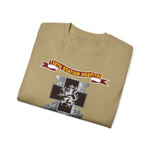Load image into Gallery viewer, Unisex Ultra Cotton Tee - Army - 130th Station Hospital - Ribbon - DUI X 300
