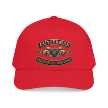 Load image into Gallery viewer, Mid Profile Baseball Cap - USCG - Cutterman - Auxiliary w txt - 3D - Enhanced