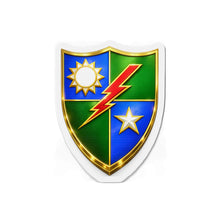 Load image into Gallery viewer, Die-Cut Magnet - Army - DUI - 75th Ranger Regiment wo txt - 3D - Enhanced