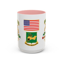 Load image into Gallery viewer, Accent Mug - Army - Sentry Dog - 212th Military Police Company - 720th MP Bn w VN Svc Ribbons