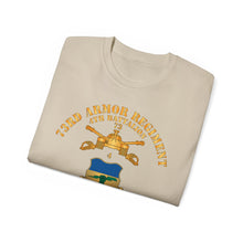 Load image into Gallery viewer, Unisex Ultra Cotton Tee - 4th Battalion 73rd Armor Regiment - Veteran W DUI wo At War - Br X 300